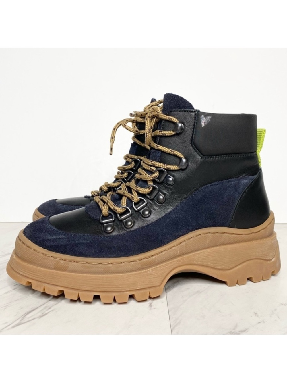 Ted Baker Allicia Black Lace Up Hiker Boot 6